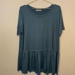 Blue Babydoll Top!